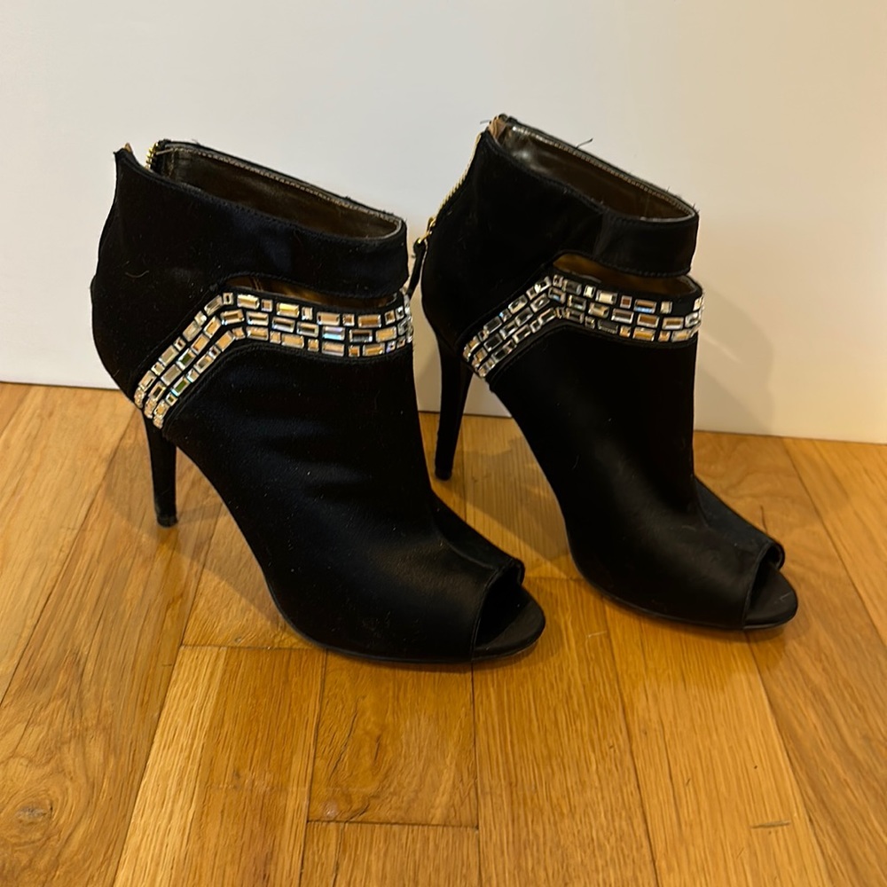 Nine West Satin Booties 5.5